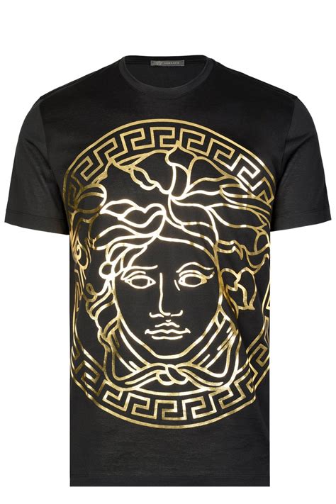 versace medusa long sleeve shirt|Versace t shirt medusa head.